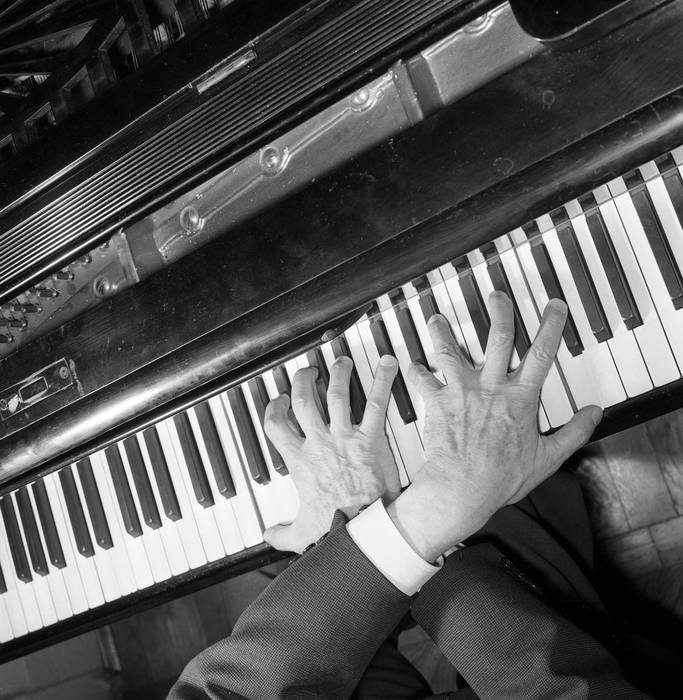 Rubinstein aan de piano 1958