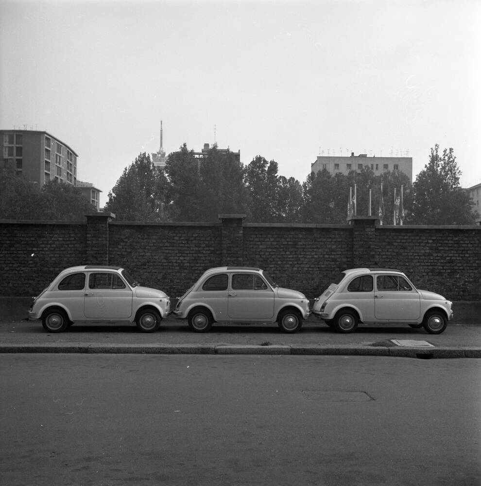 Drie Fiat 500's