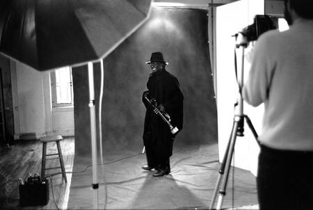 Miles Davis - studio portrait by Giuseppe Pino