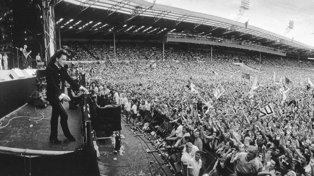 Bono of U2 At Live Aid 1985