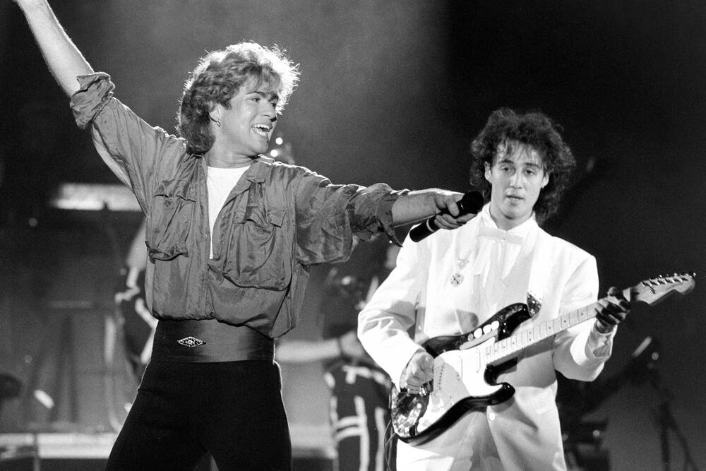 George Michael Live Aid 1985 Bild Kaufen Verkaufen