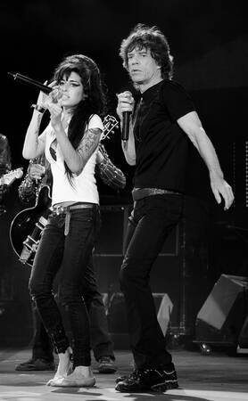 Amy Winehouse uppträder med Mick Jagger 2007 Amy Winehouse uppträder med Mick Jagger 2007