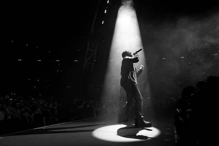 Bono från U2 360 Tour i Barcelona 2009 Bono från U2 360 Tour i Barcelona 2009