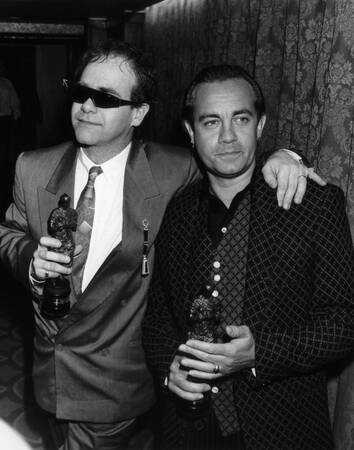 Elton John con Bernie Taupin Elton John con Bernie Taupin