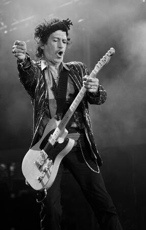 Keith Richards op het Isle of Wight Festival in 2007