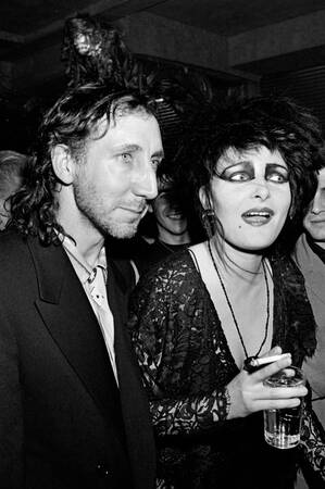 Pete Townshend e Souxsie Sioux 1985 Pete Townshend e Souxsie Sioux 1985