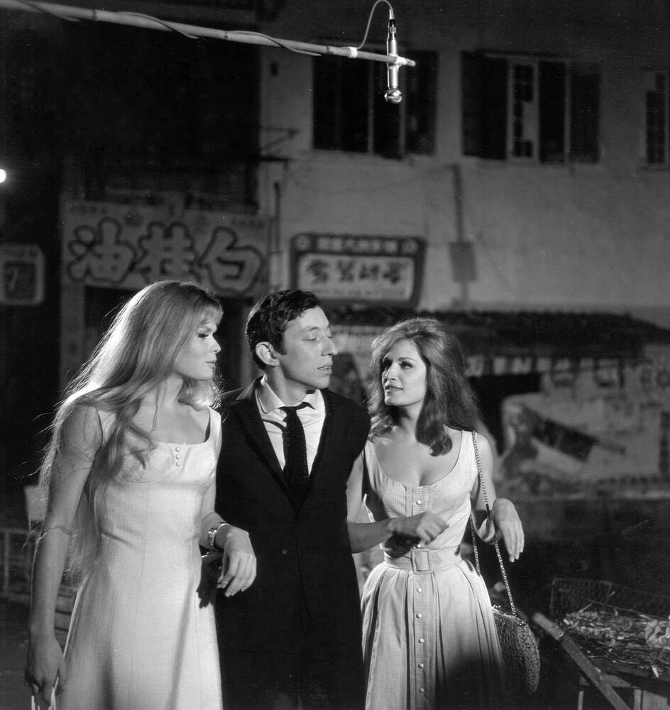 Zangeres Dalida met Serge Gainsbourg