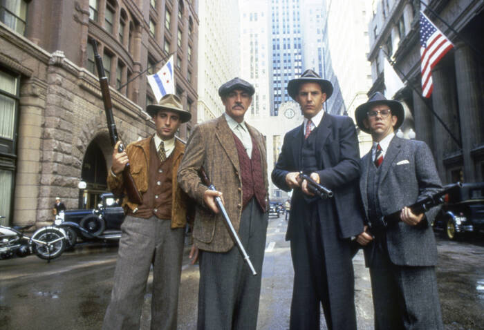 Kevin Costner en Sean Connery-The Incorruptibles