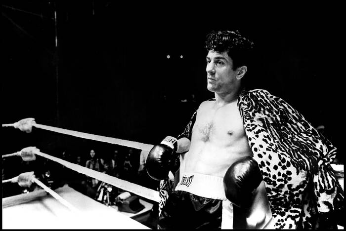 Robert De Niro over de Ring in Raging Bull