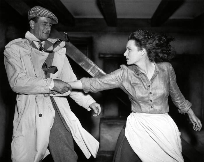Maureen O Hara en John Wayne