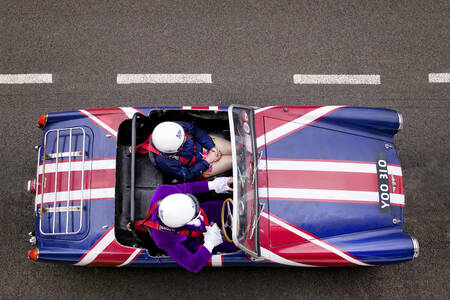 Austin Healey Sprite Swinging Sixties sports car