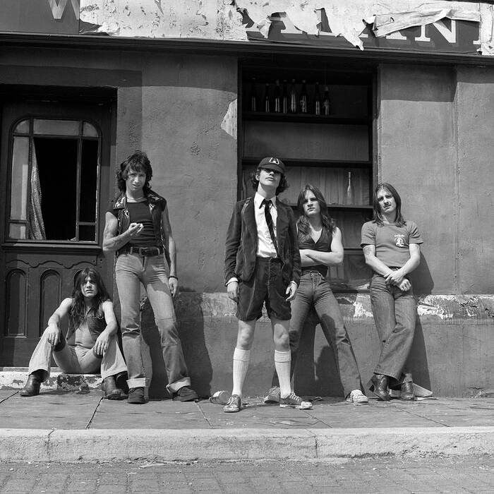 ACDC Primo servizio fotografico nel Regno Unito nel 1976 ACDC Primo servizio fotografico nel Regno Unito nel 1976