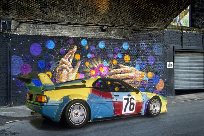 BMW M1 peint par Andy Wahol BMW M1 peint par Andy Wahol