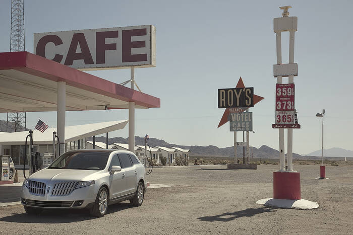 Vintage benzinestation op Route 66 California USA Vintage benzinestation op Route 66 California USA