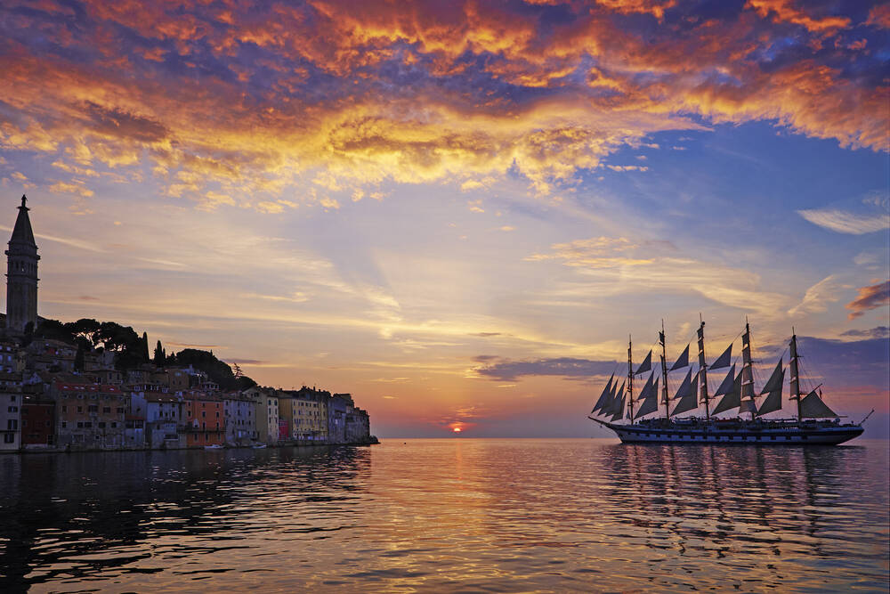 Five masts in Rovinj