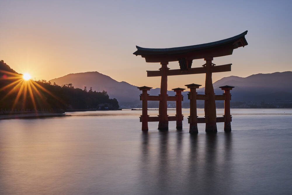 Zen in the setting sun