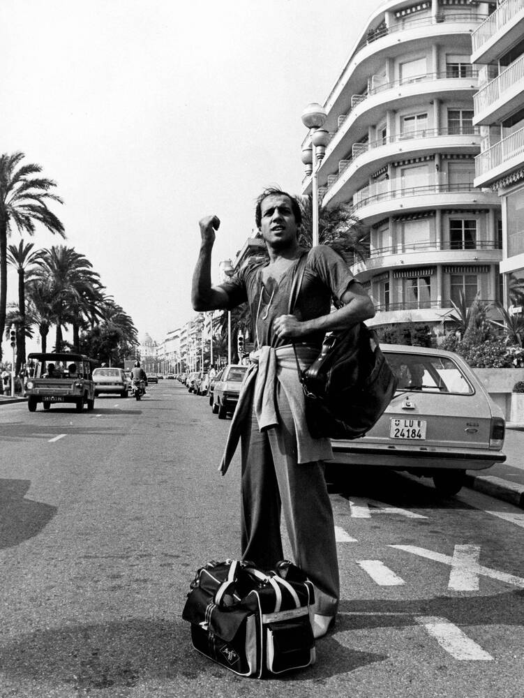 Adriano Celentano onderweg