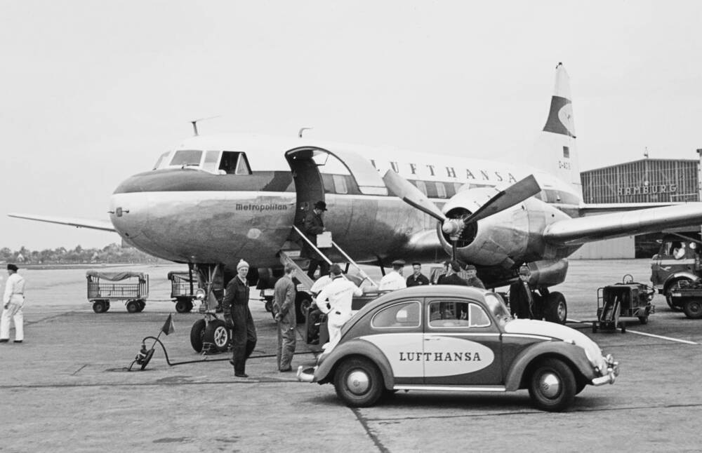 Hamburg Fuhlsbüttel Luchthaven Mei 1964