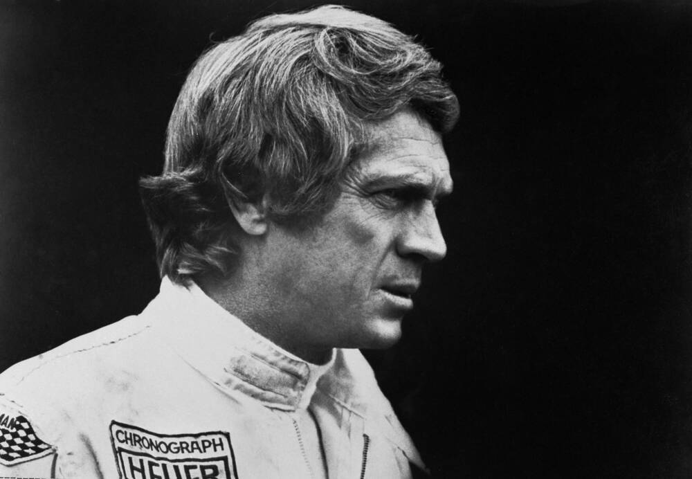 Een scène uit de film Le Mans met Steve McQueen