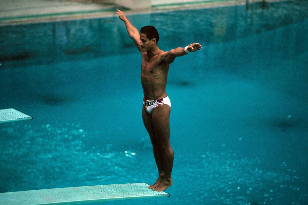 Greg Louganis in Seoel 1988