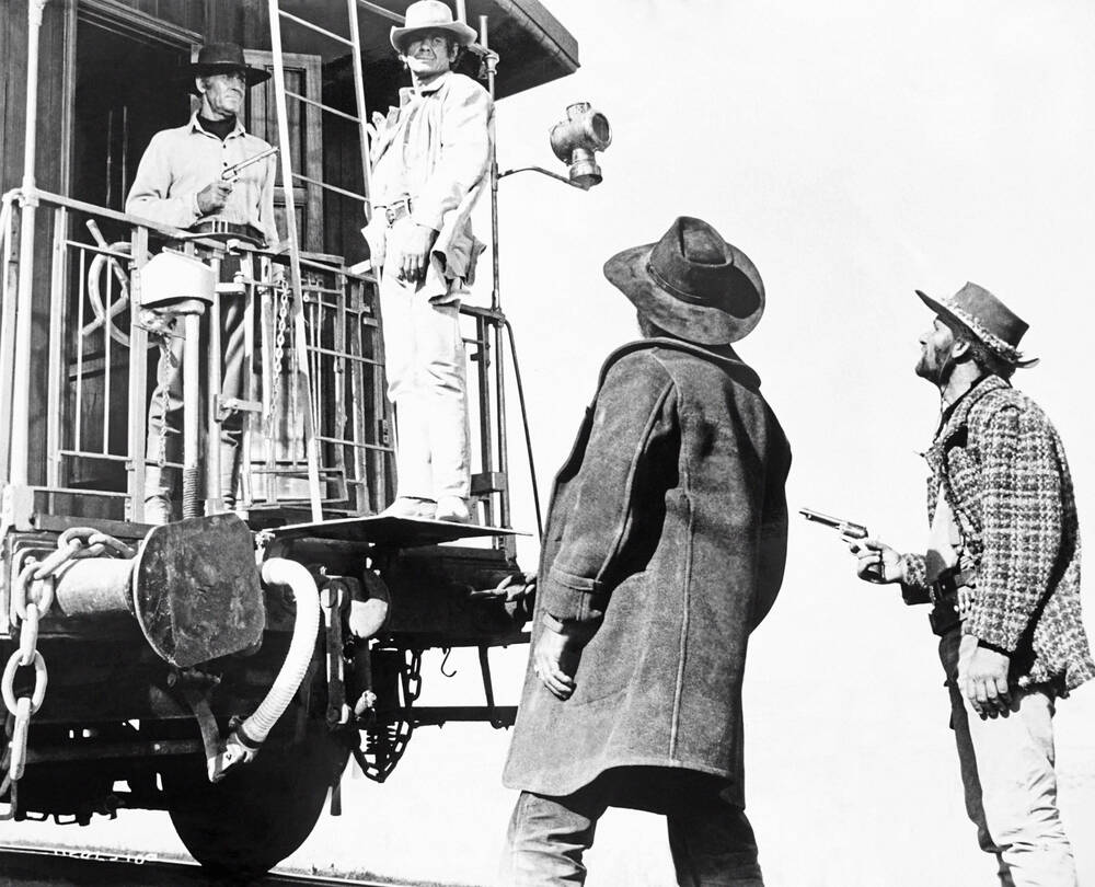 Henry Fonda en Charles Bronson in Once Upon a Time in the West