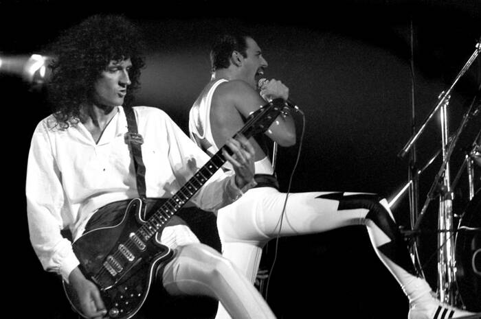 Brian May e Freddie Mercury del gruppo Queen Brian May e Freddie Mercury del gruppo Queen