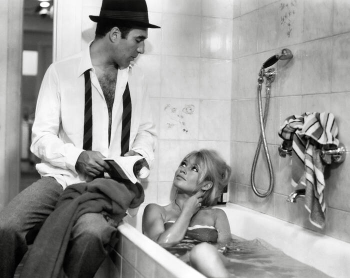 Brigitte Bardot e Michel Piccoli nel 1963 Brigitte Bardot e Michel Piccoli nel 1963