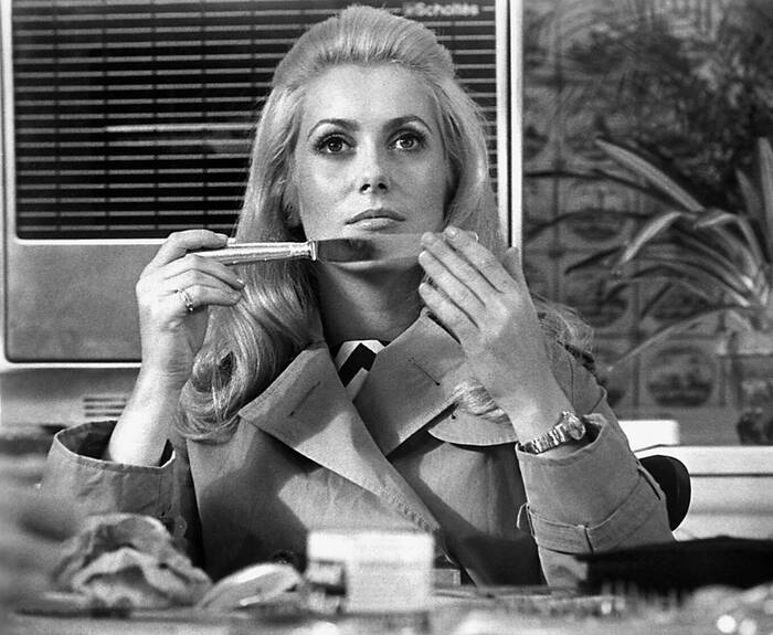 Catherine Deneuve in de film The Mississippi Mermaid
