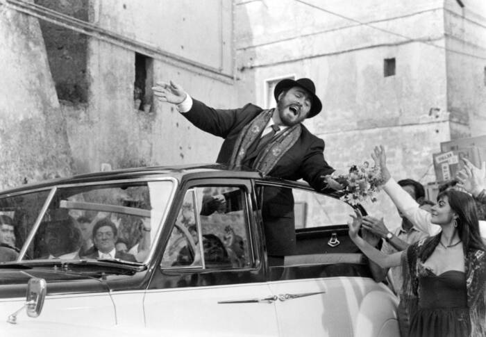 Luciano Pavarotti in de film Geliefde Giorgio