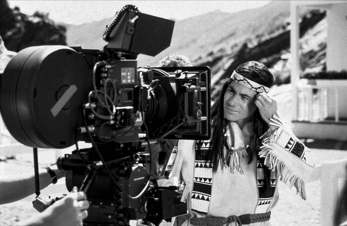 Michael Bully Herbig op de set van Who Can Save the Wild West Michael Bully Herbig op de set van Who Can Save the Wild West