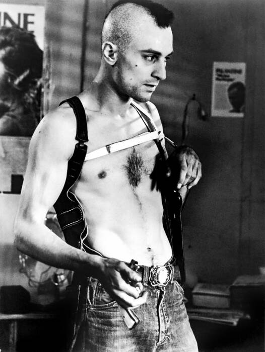 Robert De Niro nel ruolo di Travis Bickle Robert De Niro nel ruolo di Travis Bickle