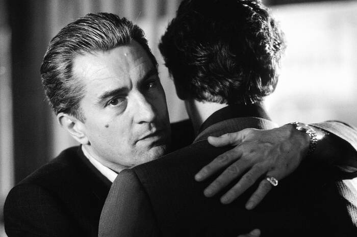 Robert De Niro op de set van Goodfellas