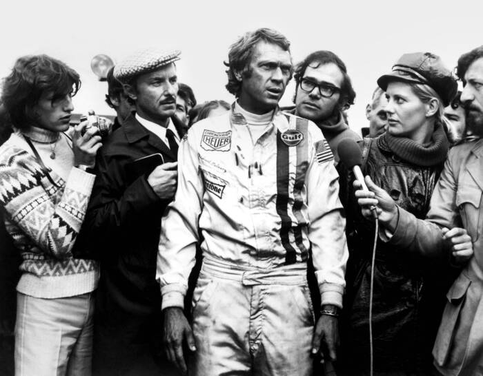 Steve Mcqueen als coureur Michael Delaney