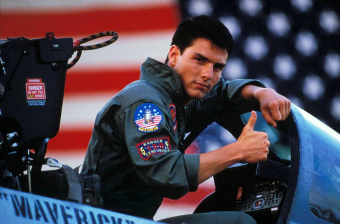 Tom Cruise als Maverick - Top Gun (1986) Tom Cruise als Maverick - Top Gun (1986)