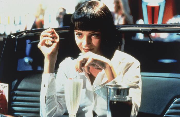 Uma Thurman in de film Pulp Fiction