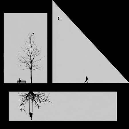 Geometry in black and white