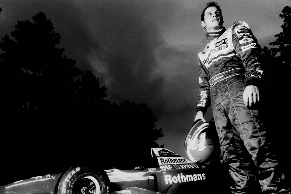 Il campione di Formula Uno Jaques Villeneuve 1995