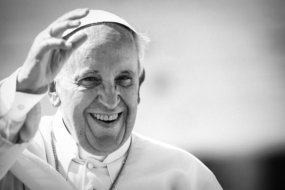 Le pape François assiste à son audience générale hebdomadaire 2013