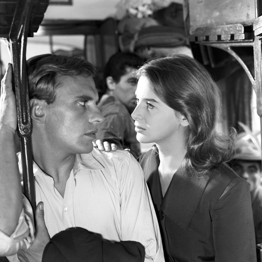 Italiaanse actrice Eleonora Rossi Drago Franse acteur Jean Louis