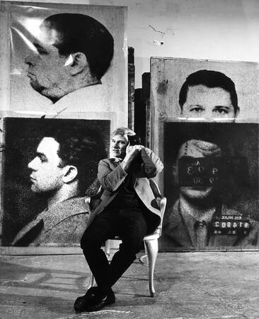 Andy Warhol in his studio -1964 Andy Warhol in his studio -1964