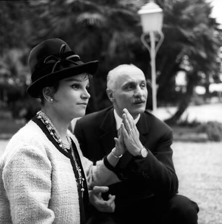 Milva met haar man de regisseur Maurizio Corgnati Milva met haar man de regisseur Maurizio Corgnati