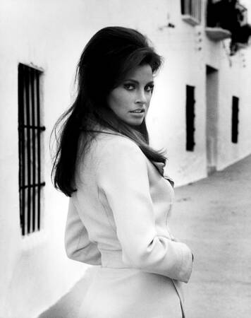 Porträtt av Raquel Welch i Malaga Porträtt av Raquel Welch i Malaga
