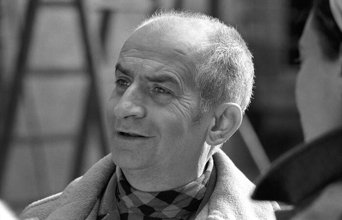 Louis de Funès op de set van The One Man Band