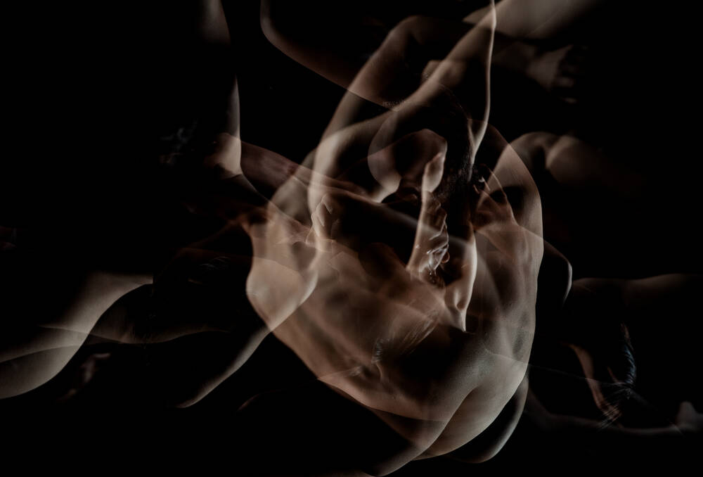 Dans schilderij abstract expressionisme