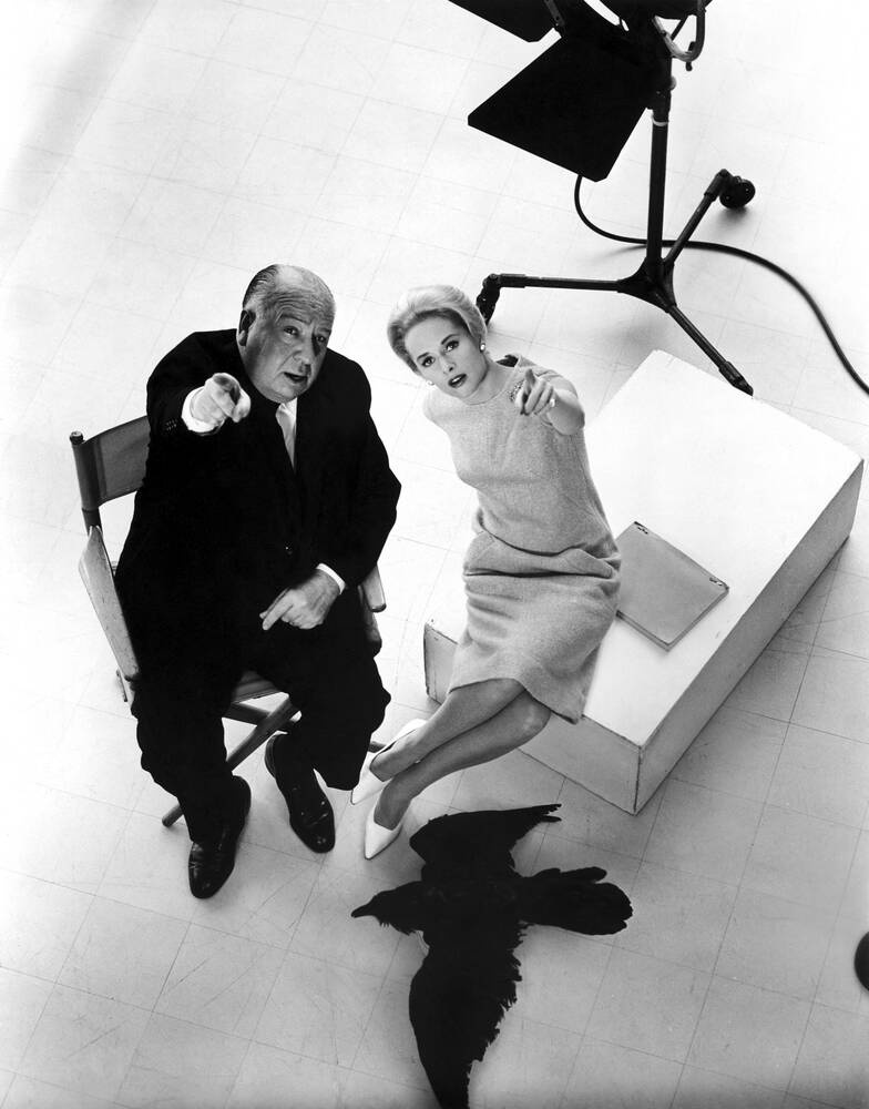Alfred Hitchcock & Tippi Hedren (1963)
