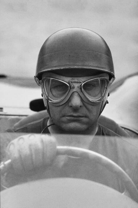 Juan Manuel Fangio in opperste concentratie