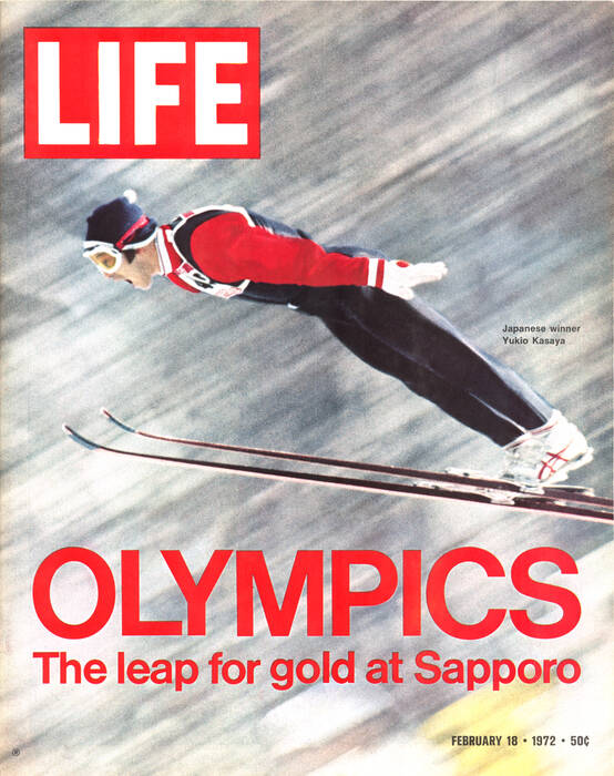 Ski jumper Yukio Kasaya - The Iconic LIFE Cover from February 18, 1972 Ski jumper Yukio Kasaya - The Iconic LIFE Cover from February 18, 1972
