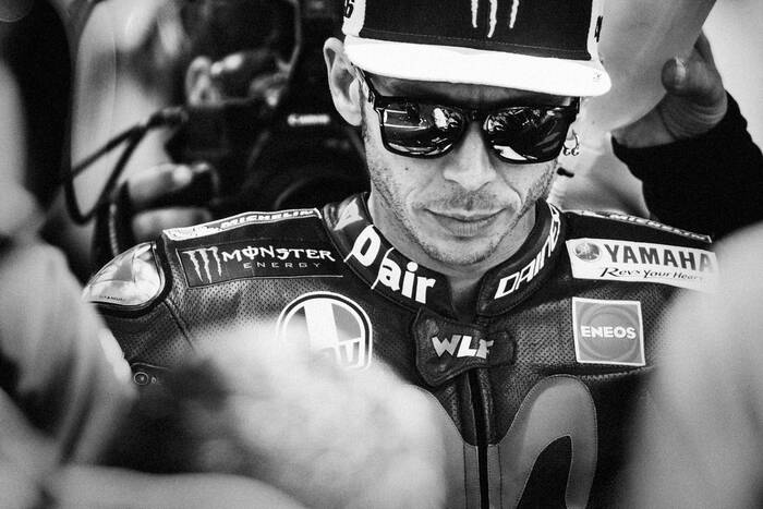 Valentino Ross op de startgrid