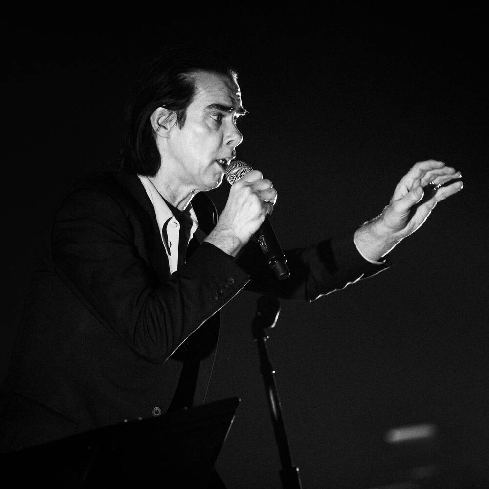 Stampa Su Tela Nick Cave - Ritratto Artistico 40x60cm - Jos Hoppenbrouwers
