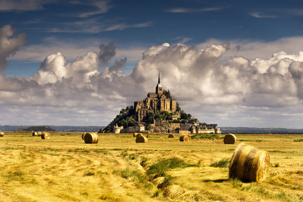 Monte Mousel Mont St Michel and weasel balls - Photographic print for sale